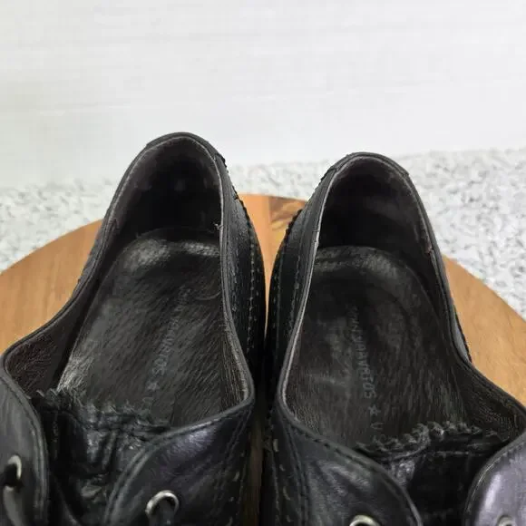 John Varvatos Star USA Black Long Wingtip Brogue Oxford Dress Shoe Mens 11.5